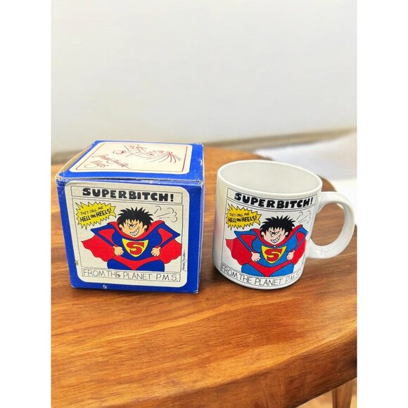 Vintage Super B... Coffee Mug Sarah Christine Papel From the planet of PMS - Picture 2 of 6